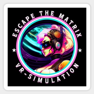 Escape The Matrix VR Simulation Sticker